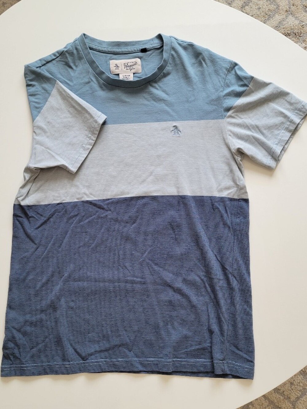 Original Penguin Men's Short-Sleeve Colorblock Tee, Sz Small